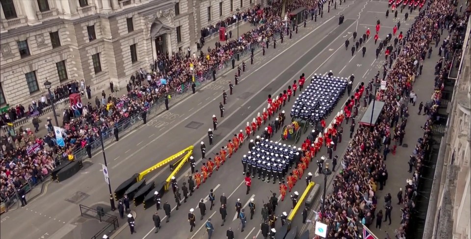 Crowds lined the streets to catch a glimpse of the action