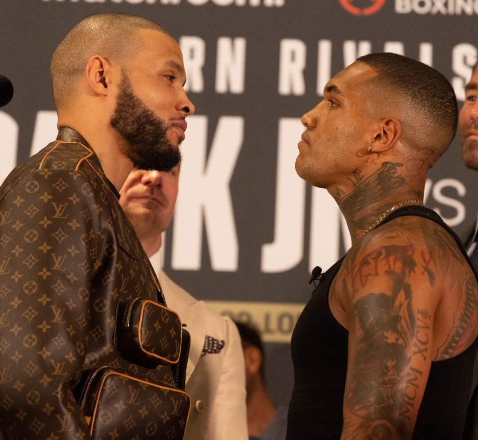 Chris Eubank Jr and Conor Benn ahead of their scheduled October 8 fight