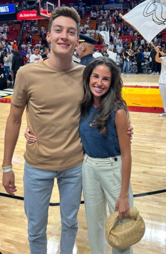 Carmen Mundt enjoyed some time at a Miami Heat game with George Russell earlier this year