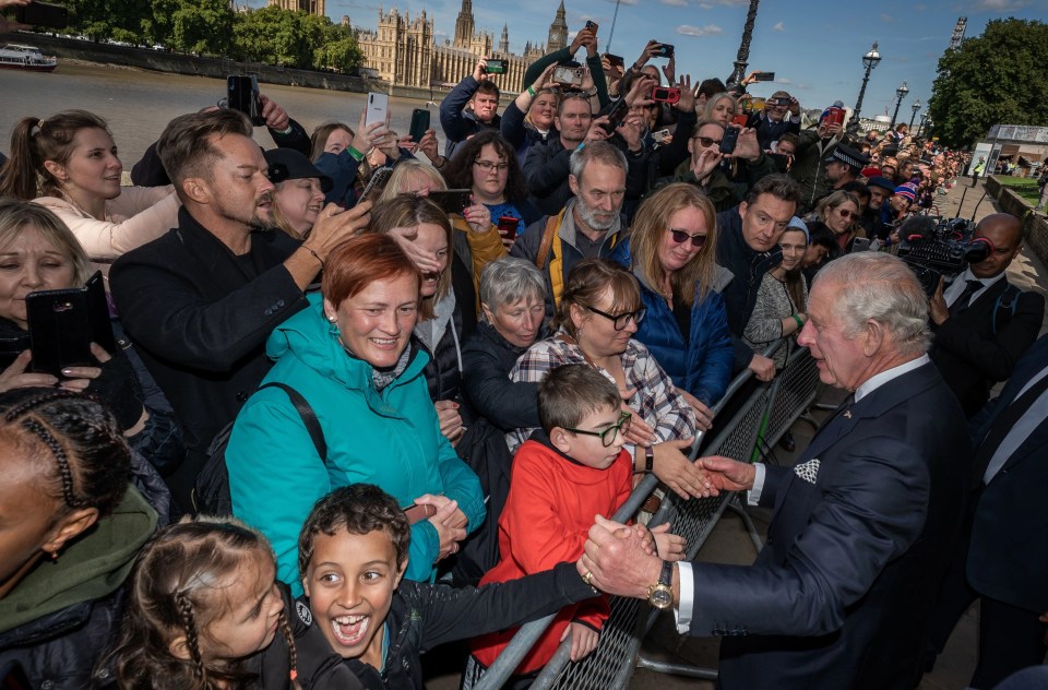 The mourners got a boost out of meeting the royals after waiting in line for more than 24 hours