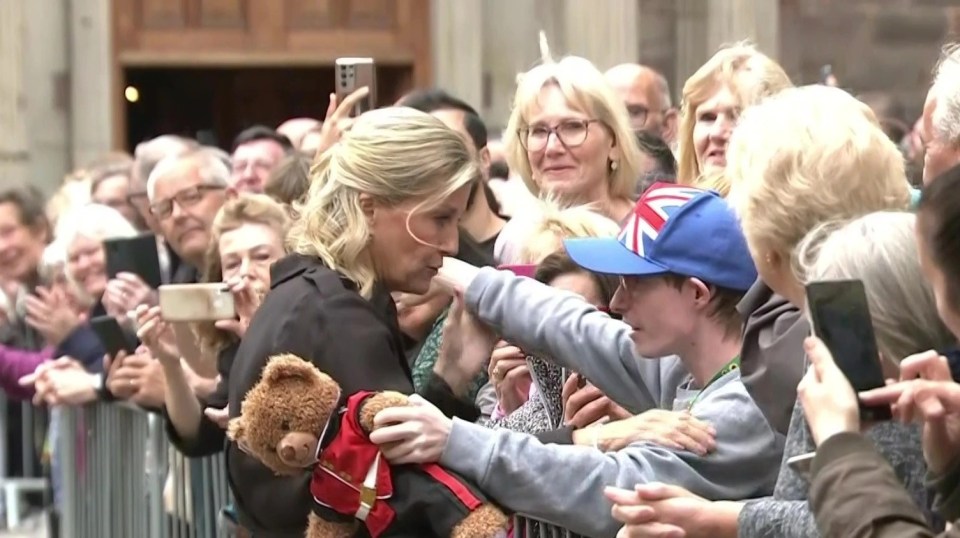 The young man, Josh, had handed the Countess a teddy bear