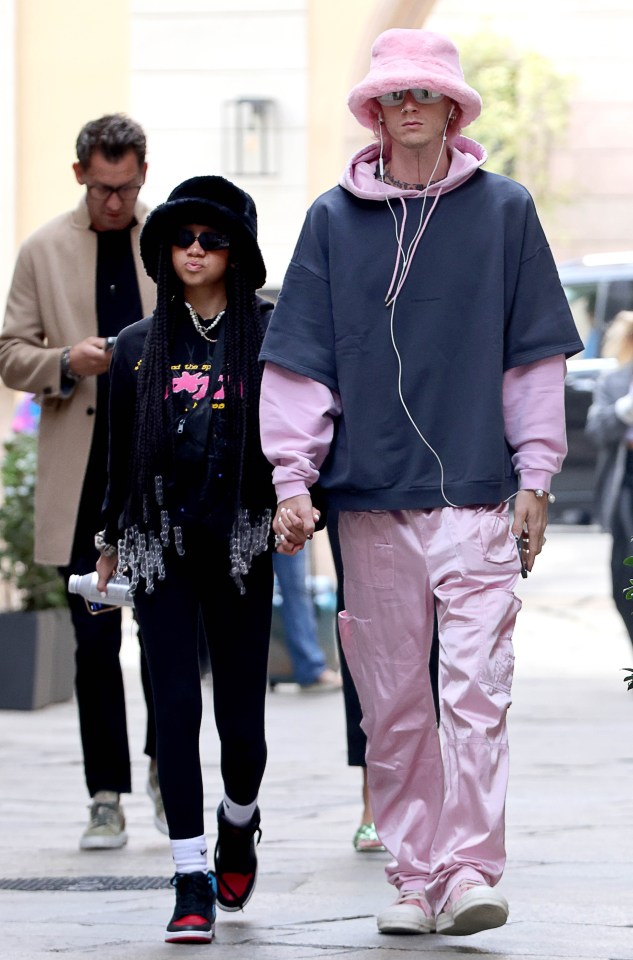 Machine Gun Kelly with his daughter Casie, 13