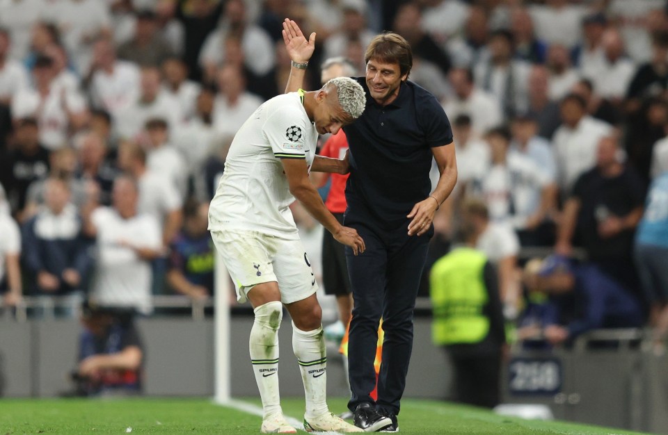 Conte praised Richarlison after scoring Spurs’ first goal of the game