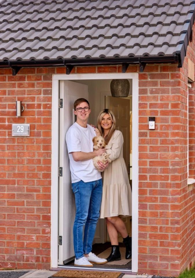 Abby and Daniel cut back on their spending to raise the £9,000 deposit needed for their first home