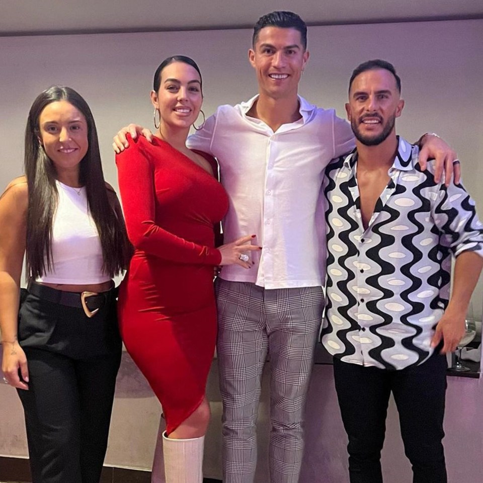 Cristiano Ronaldo and his partner Georgina Rodriguez enjoyed an evening out while on holiday in Portugal