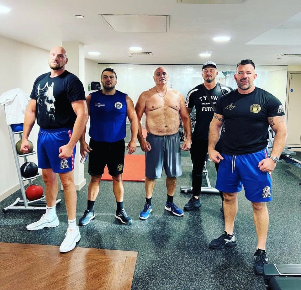 Tyson Fury training for his next fight