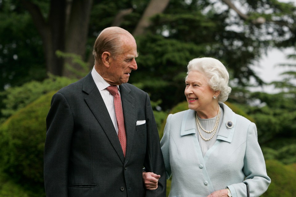 Sixty years on, the Queen and Duke were photographed to mark their Diamond Wedding Anniversary