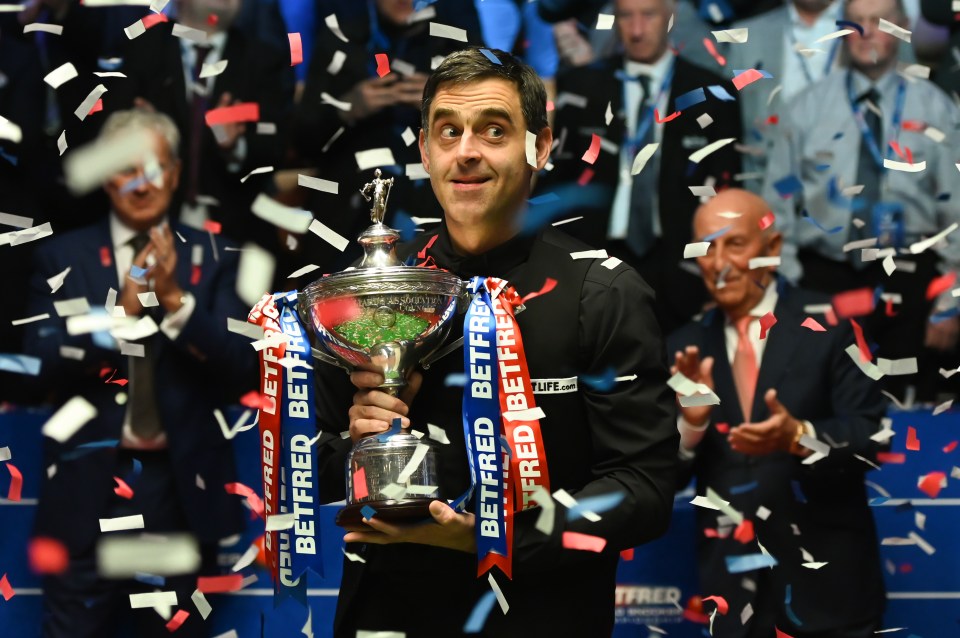 Ronnie O'Sullivan won the Worlds in May