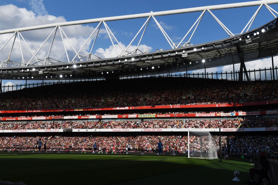 A record crowd will be watching on at the Emirates