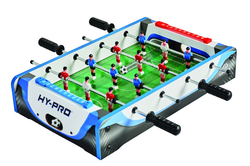 The Hy-pro football table on sale at Tesco