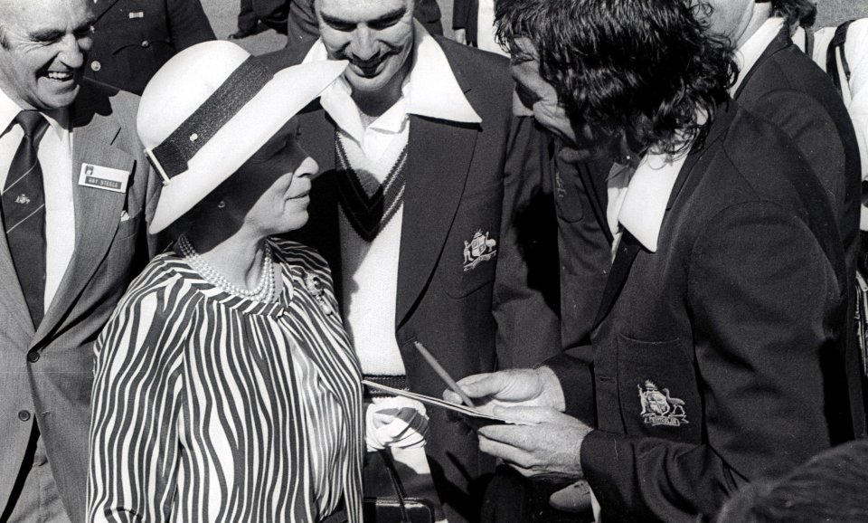 The Queen famously cheekily refused to sign an autograph for Australian cricketer Dennis Lillee on her visit to Melbourne in 1977