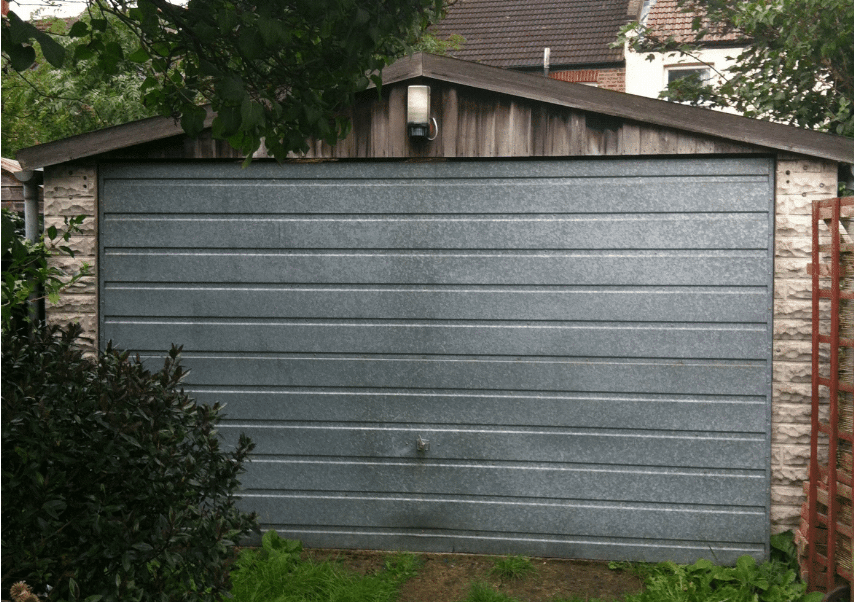 The garage had been rundown until, with the help of her dad Christopher, 77, she gave it a makeover for around £700