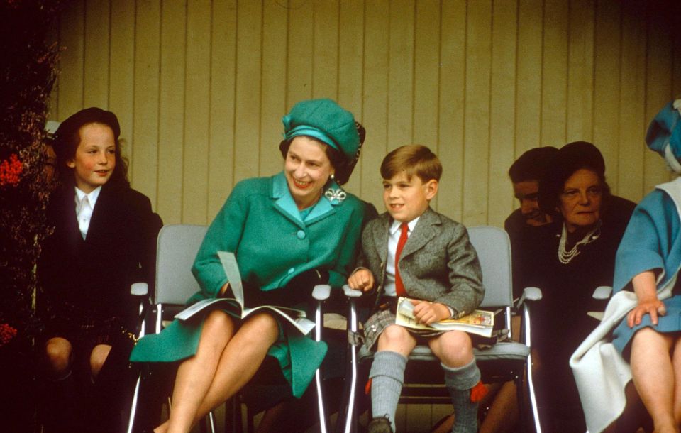 Favourite son Andrew and the Queen in 1967