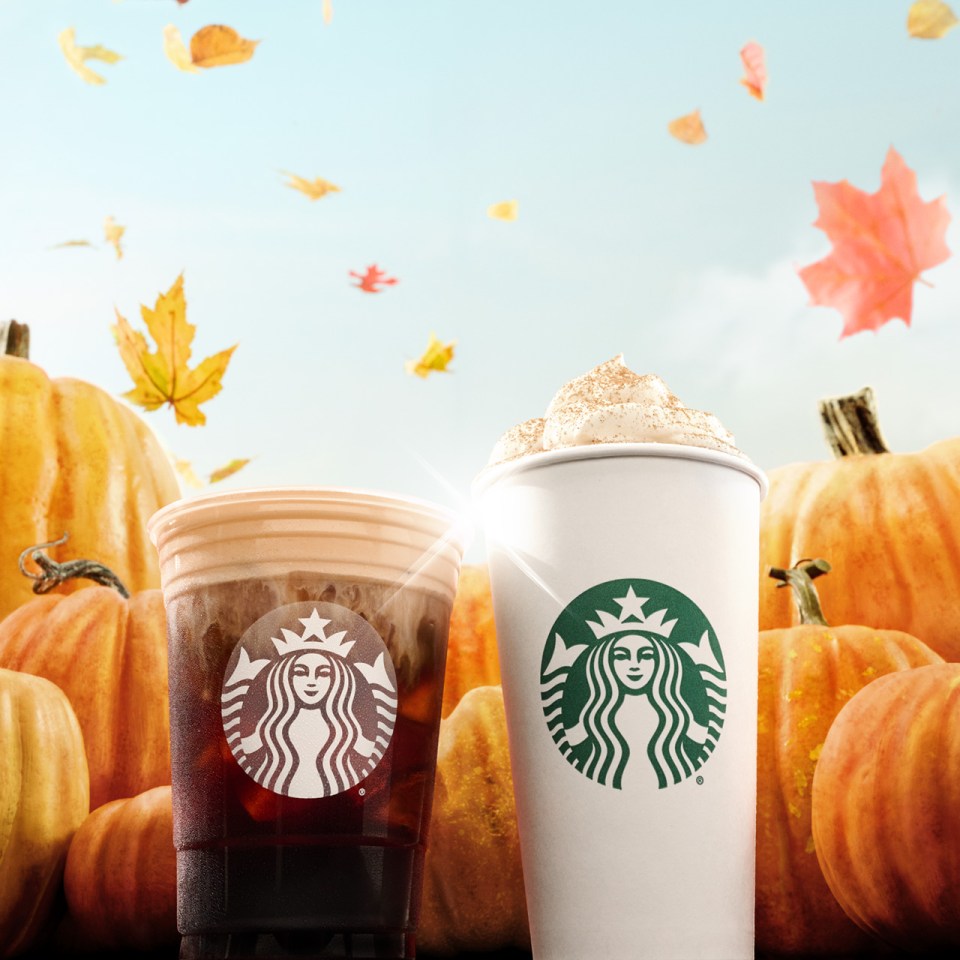 Starbucks has revealed its autumn menu - here's what's on the list