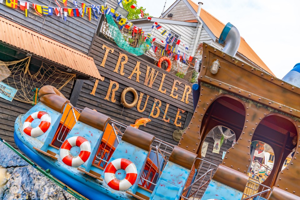 Trawler Trouble is a new ride in the park’s Shipwreck Coast land that opened this summer