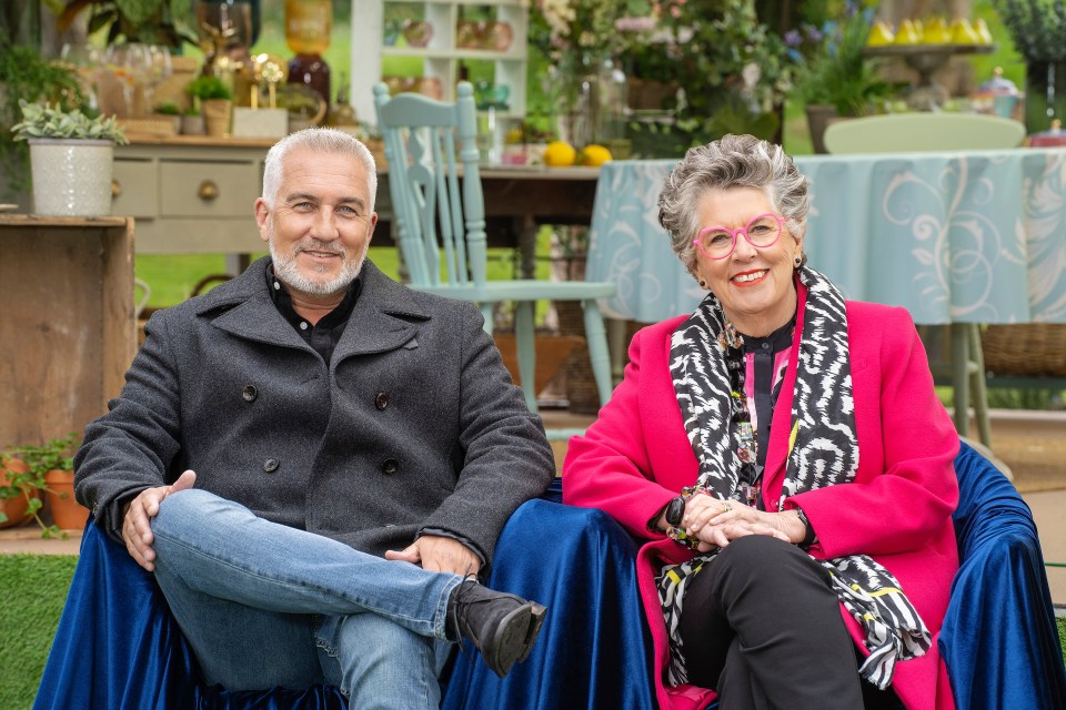 Paul now judges Bake Off with Prue Leith