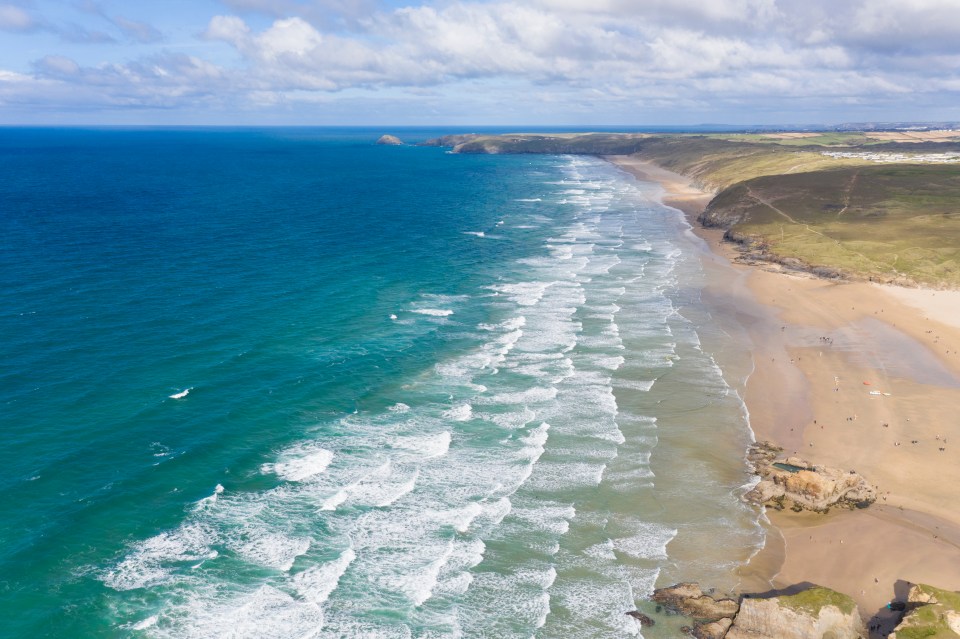 Perranporth, a great spot for bodyboarding, with excellent fish and chips, is just a half-hour drive away