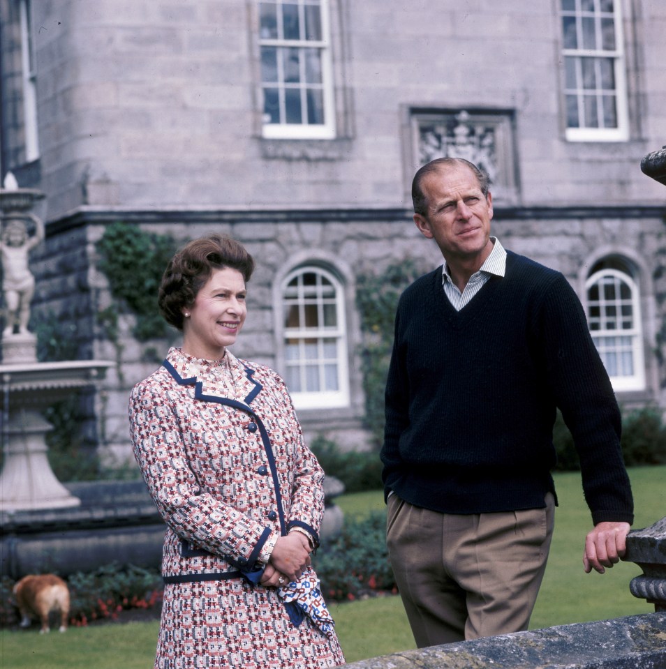 Queen Elizabeth and Prince Philip at Balmoral in 1972