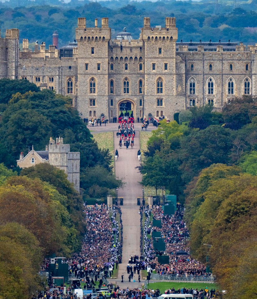 The incredible funeral procession was executed with military precision