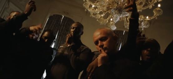 Stormzy and Jose Mourinho shush the camera in the music video