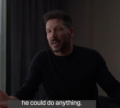 Simeone hilariously labelled Ronaldo a "b******" for how talented he was