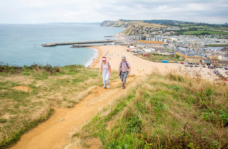 The Jurassic Coast in Dorset took the number one spot