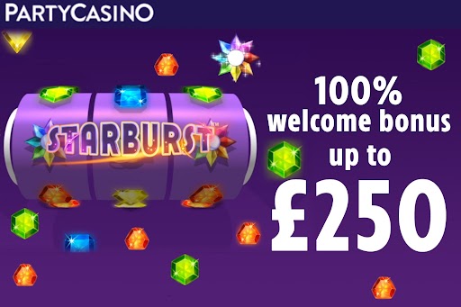 PartyCasino sign-up: Get 100% bonus on your first deposit up to £250