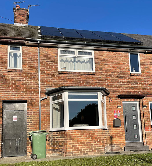 Gareth has had solar panels installed on his home