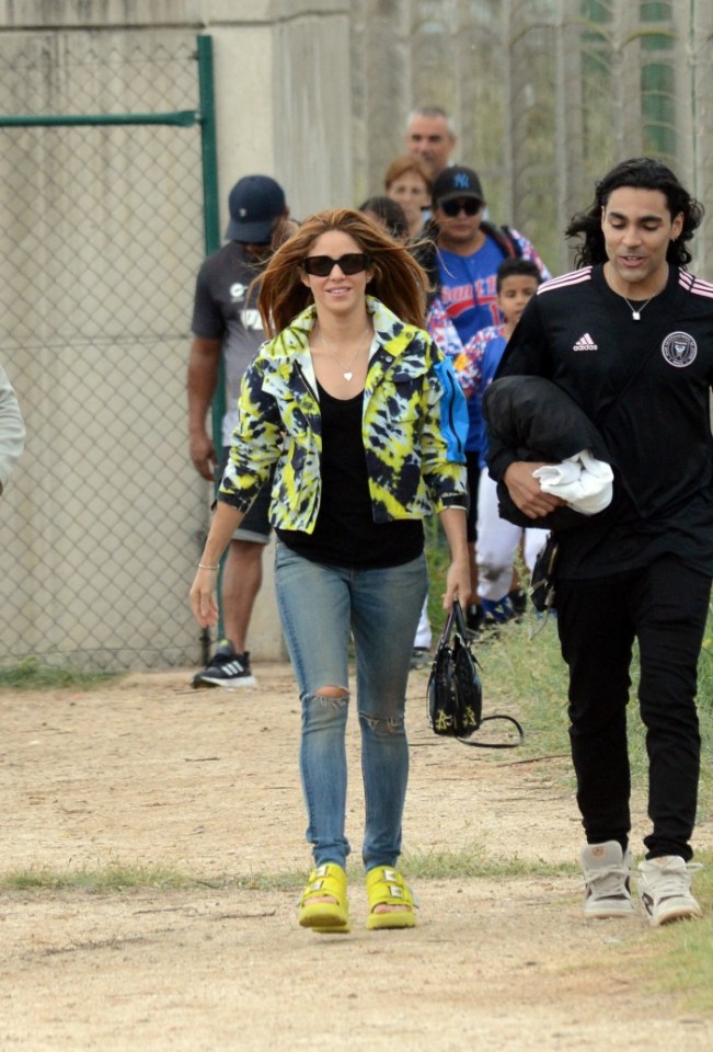 Pique was pictured at her son's baseball game with Pique recently - but the pair kept apart