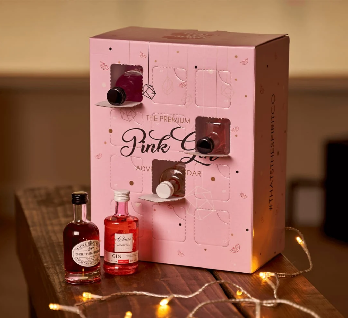 Premium pink gin advent calendar