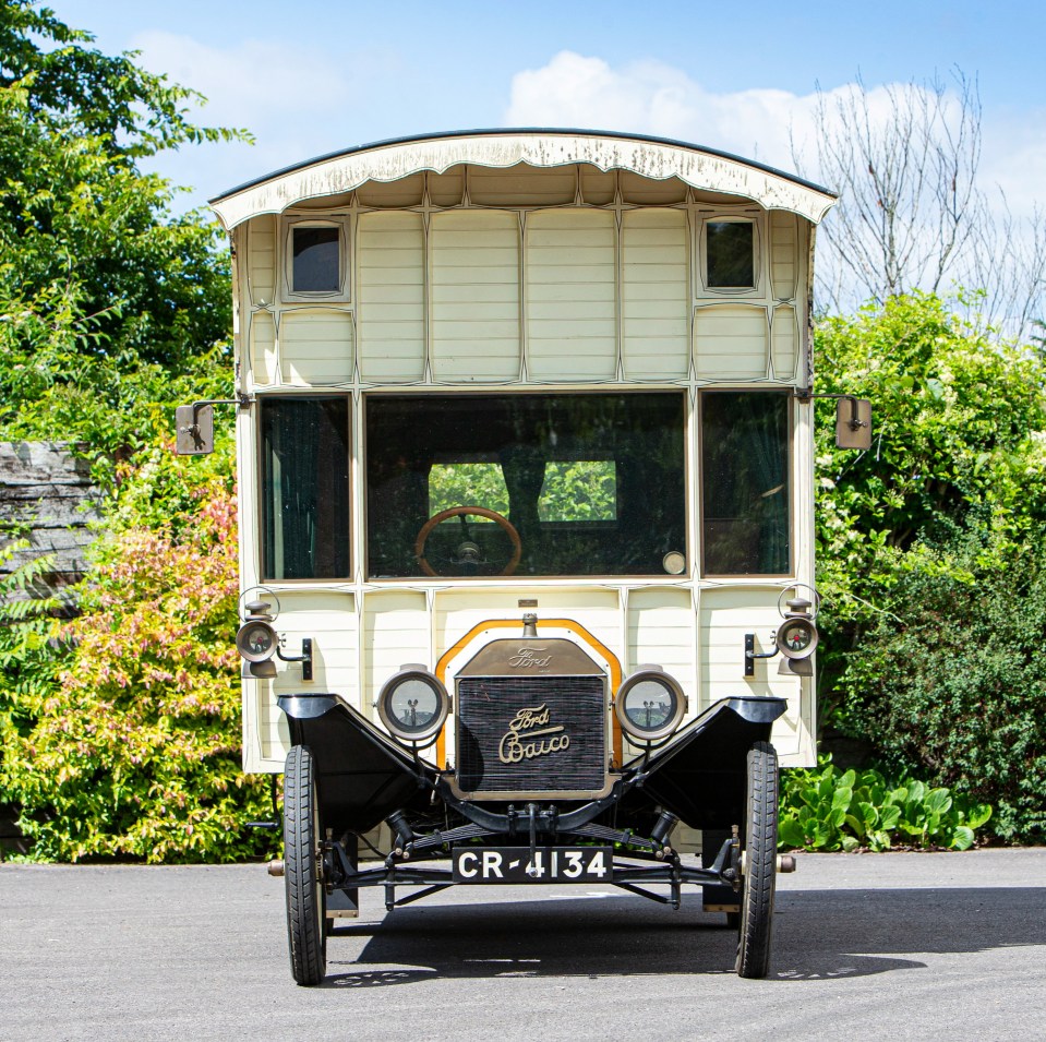 The 20ft-long vehicle was custom-built from a Ford Model T in 1914