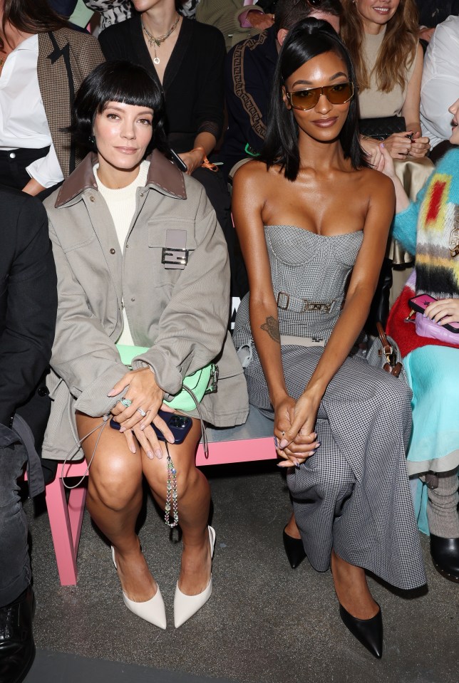 One of Lily Allen's songs came back to bite her when she was sat next to model Jourdan Dunn