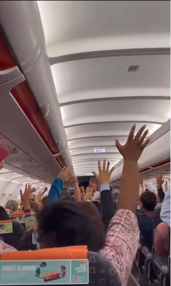 EasyJet passengers were asked where they would like to disembark