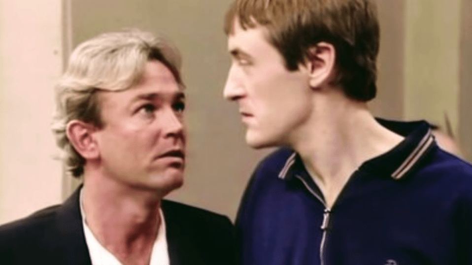 Michael Fenton Stevens as Alan Perkins with Nicholas Lyndhurst's Rodney Trotter