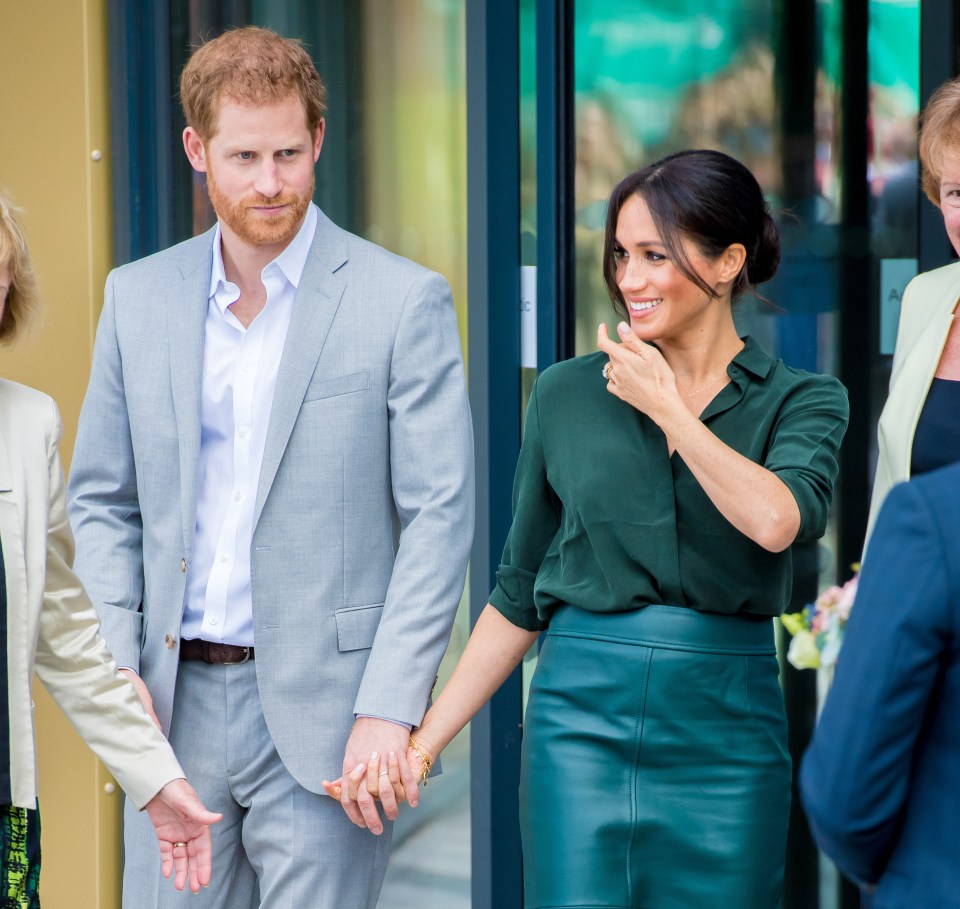 The Sussexes are often seen in the embrace - and Judi said they have two distinct styles