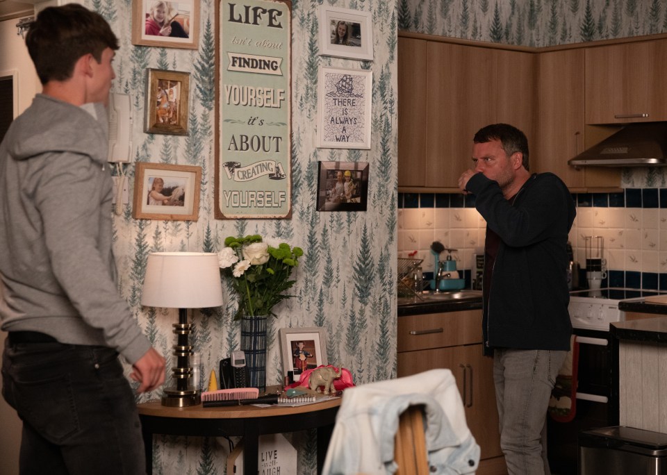 Billy and Paul live above Tracey Barlow's flower shop, Preston's Petals, which is accessed by set of stairs