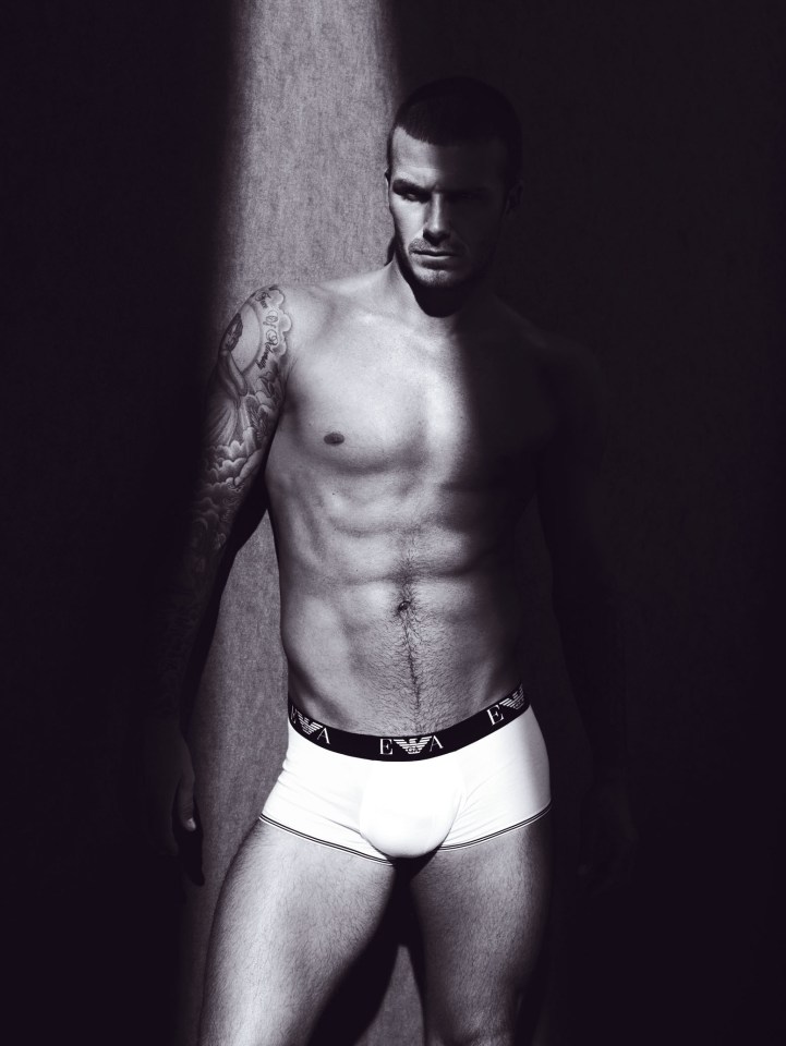 Emporio Armani capitalised on David Beckham's popularity in 2007