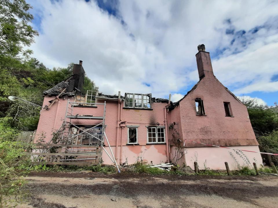 The ex-Scotland Yard Super­intendent died when the blaze ripped through his thatched cottage