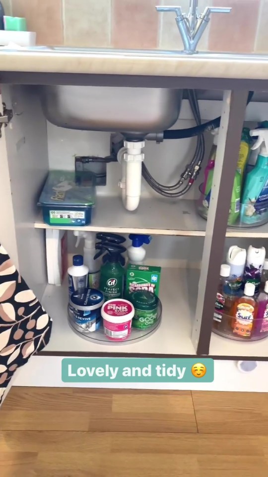 The Influencer took to Instagram to share her space saving hack that is proving to be a game changer