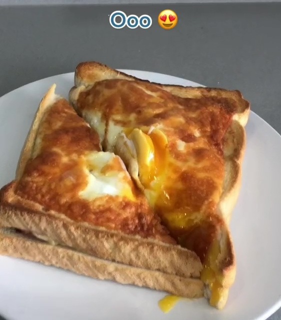 The egg, ham and cheese toastie was a winner