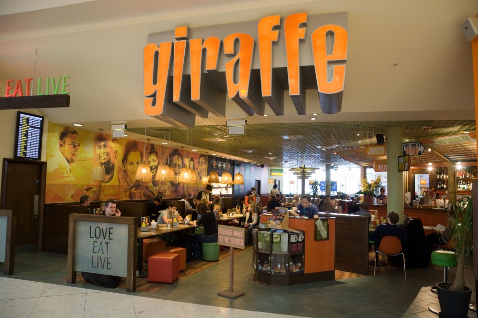 Restaurants including Giraffe offer Kids Eat free deals at Heathrow Airport