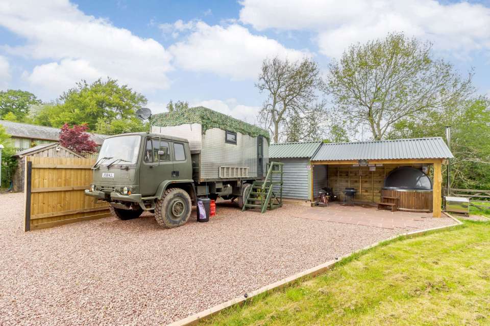 You can now spend the night in a former army truck