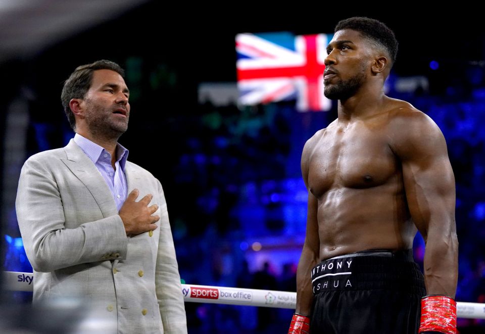 Promoter Eddie Hearn is leading talks for Anthony Joshua to fight Tyson Fury