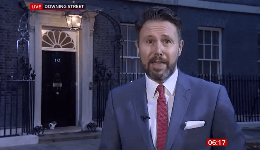 Co-host Jon Kay was live from Downing Street ahead of the Tory leadership contest results