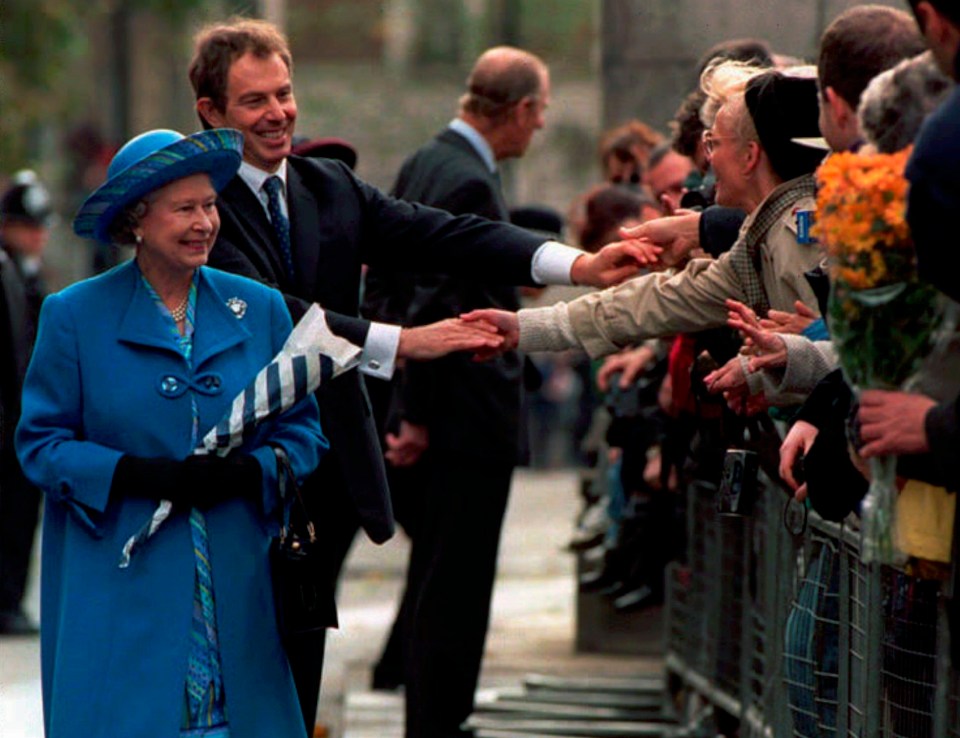 The Queen with her 10th PM Tony Blair