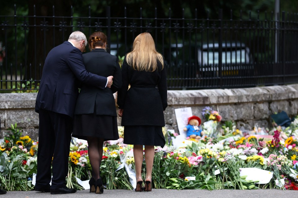 She was comforted by her dad Prince Andrew