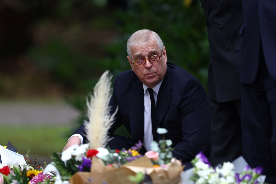 The duke took time to read tributes left by well-wishers