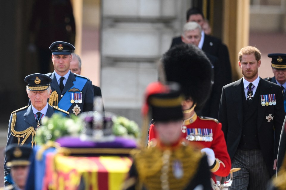 The Queen's coffin has left Buckingham Palace