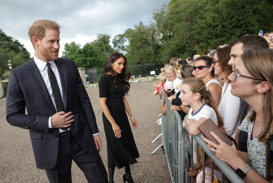 The couple greeted fans and chatted to well-wishers