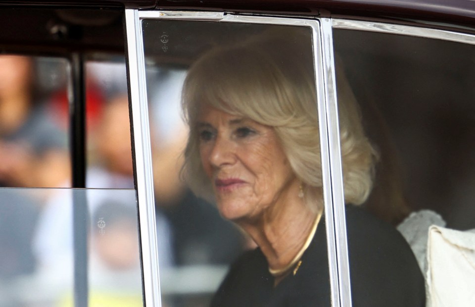 Camilla, the Queen Consort, and other members of The Firm will follow in cars for today's service of thanksgiving in Edinburgh